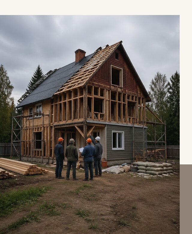 Реконструкция дачного дома в Норильске под ключ с проектом
