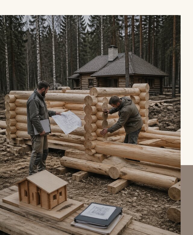 Проектирование и строительство домов из бревна в Норильске
